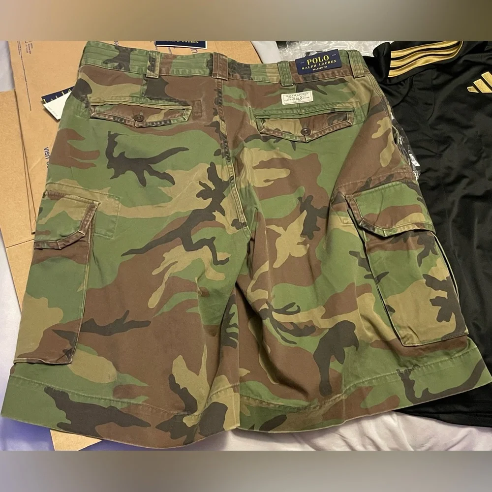 NWT Polo Ralph Lauren Men’s 10.5-Inch Gellar Relaxed Fit Cargo Short. “Camo”, 38 - Picture 11 of 12